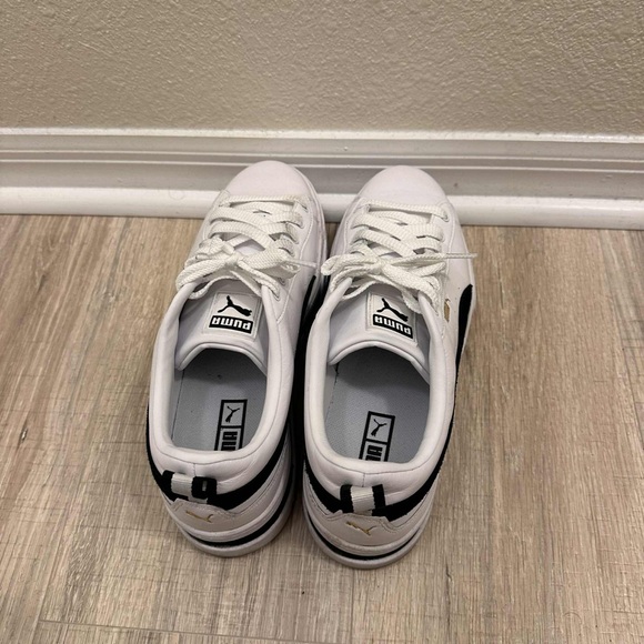 Puma White and Black Chunky Sneakers Mayze Size 11 Women’s - Picture 5 of 9